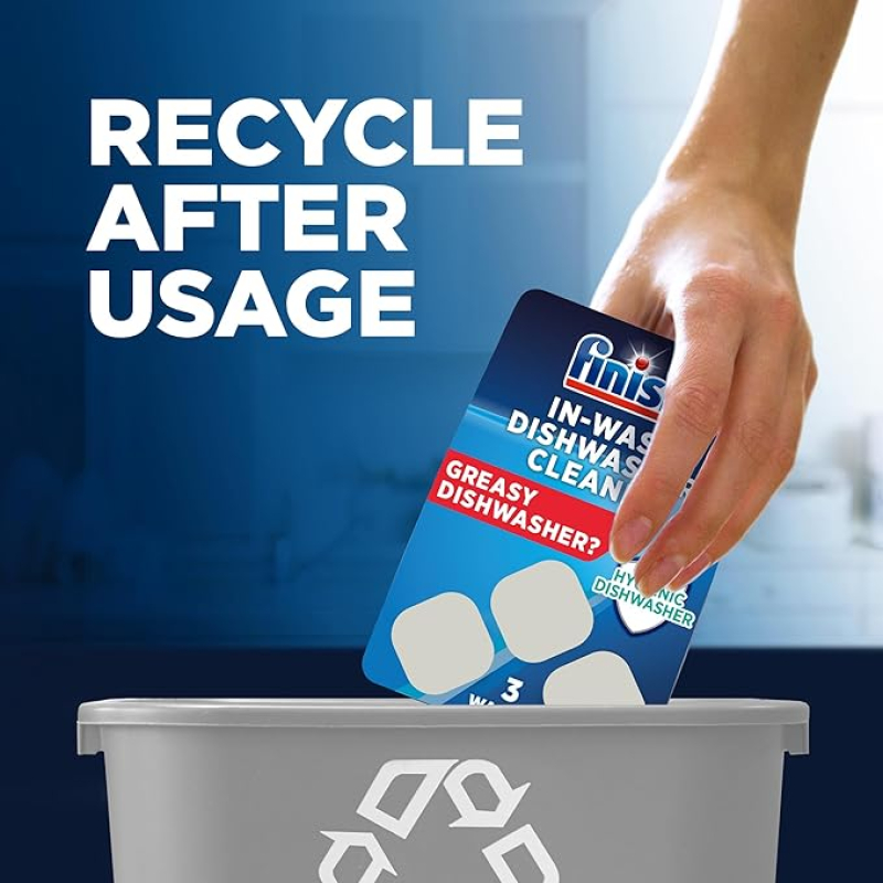 COMBO 6 viên vệ sinh bảo trì máy rửa chén Finish hằng tháng (EU) – (COMBO 6 viên - Khuyên dùng 1 tháng 1 lần/viên).